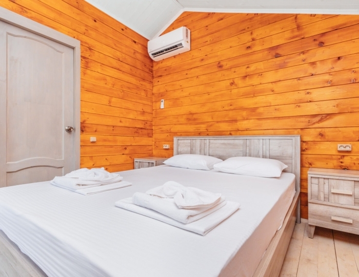 Шале 2-мес 1-ком вид на бассейн - Отель «Папа-Дом» Гудаута